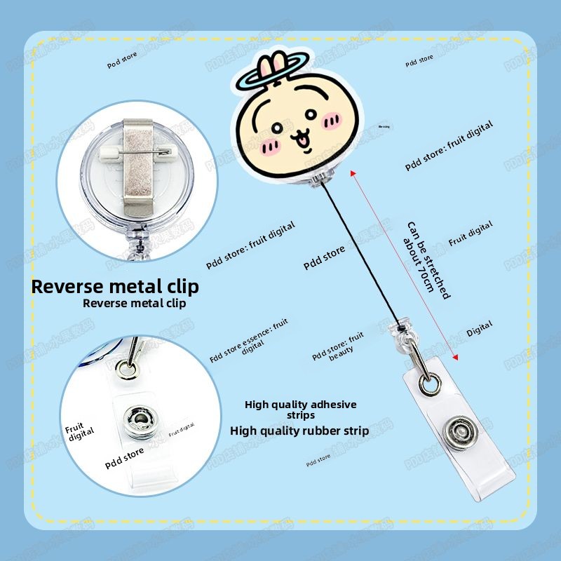 Jiyi Geri Çekilebilir Rozet Ma - Kawaii Tech Accessories incelemesi ve fiyatı